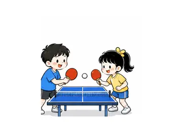 play ping-pong illustration