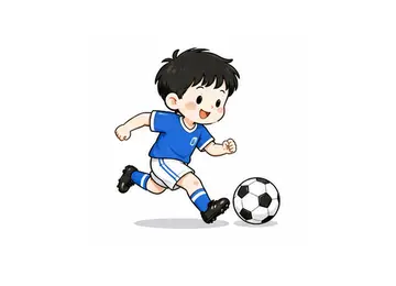 play football illustration
