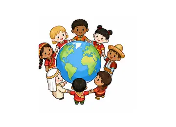 around the world illustration