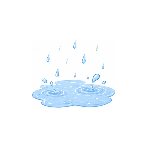 pitter-patter illustration