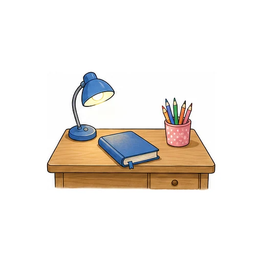 desk illustration
