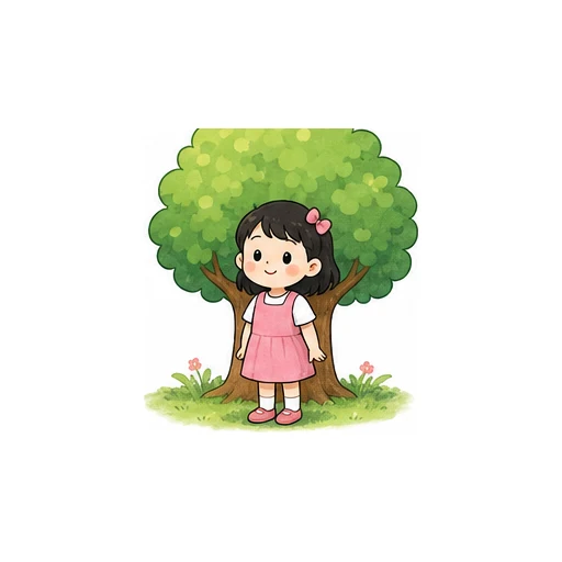 in front of illustration