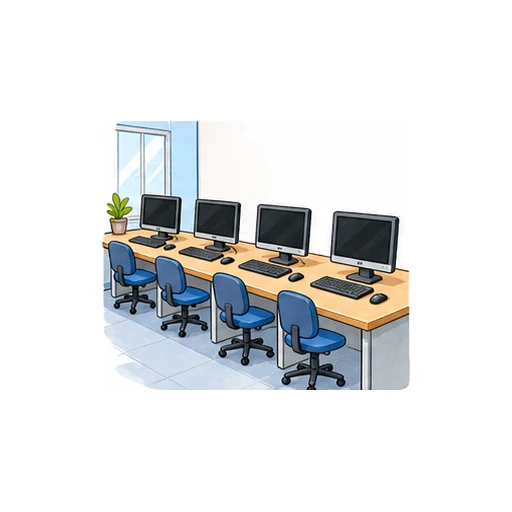computer room illustration