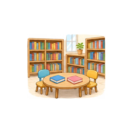 library illustration