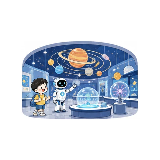 science museum illustration