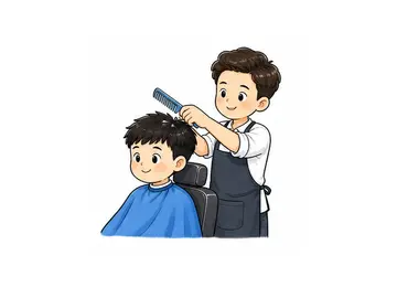 haircut illustration