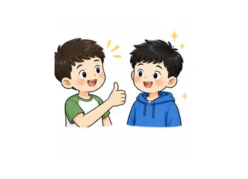You look great! illustration