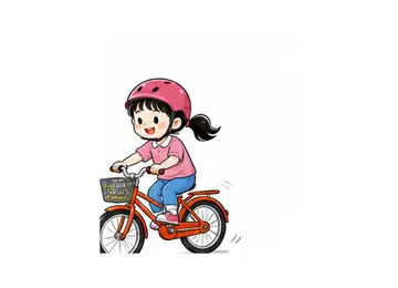 ride a bike illustration