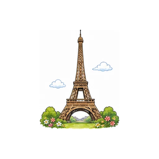 the Eiffel Tower illustration