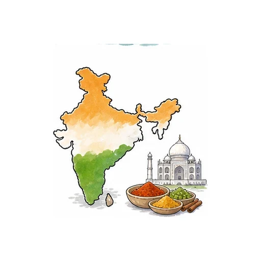 India illustration