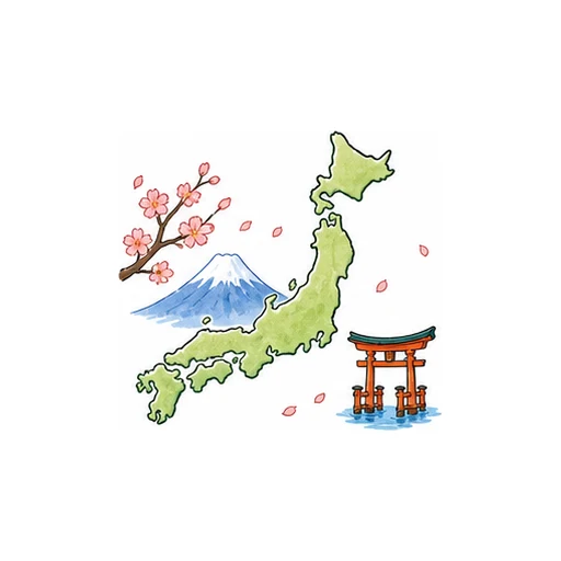 Japan illustration