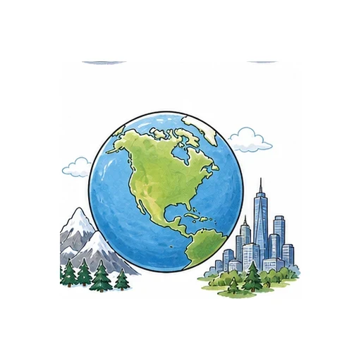 North America illustration