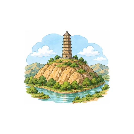 Pagoda Hill illustration