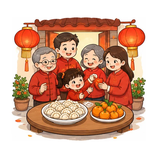 Spring Festival illustration