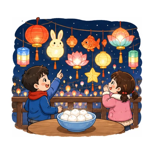 Lantern Festival illustration
