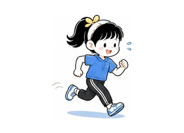 go jogging illustration