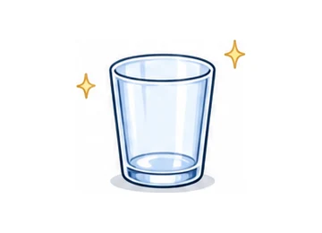 a glass of illustration