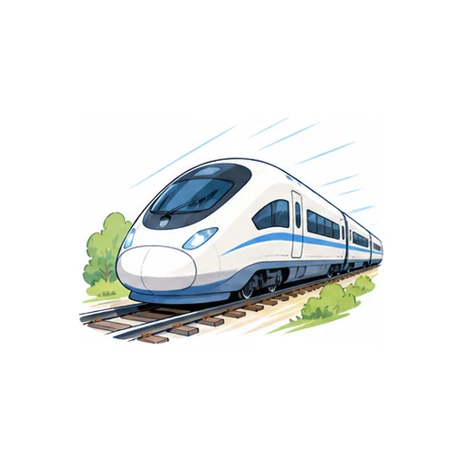 high-speed train illustration