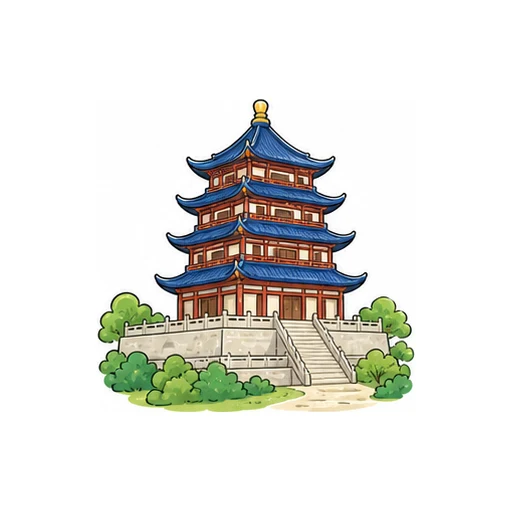 pagoda illustration