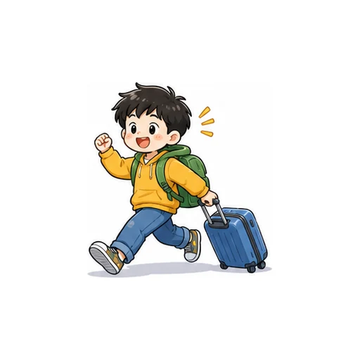 I can't wait to go! illustration