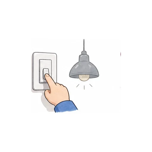 turn off illustration