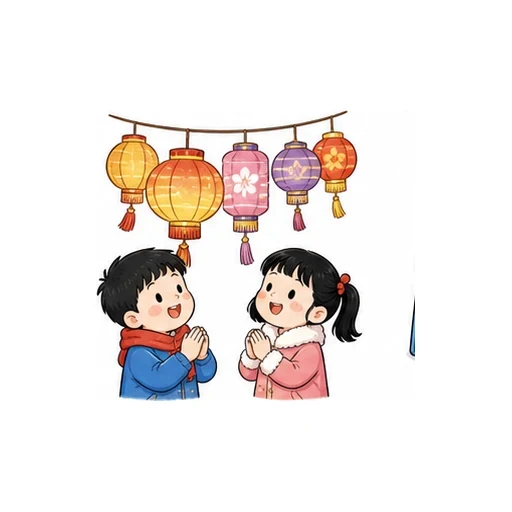 watch lanterns illustration