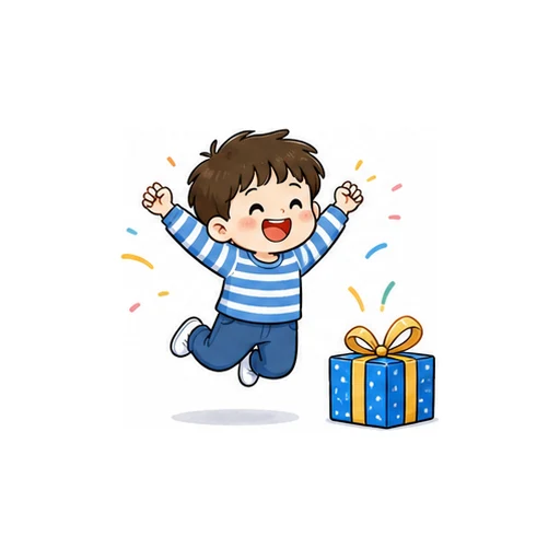 excited illustration