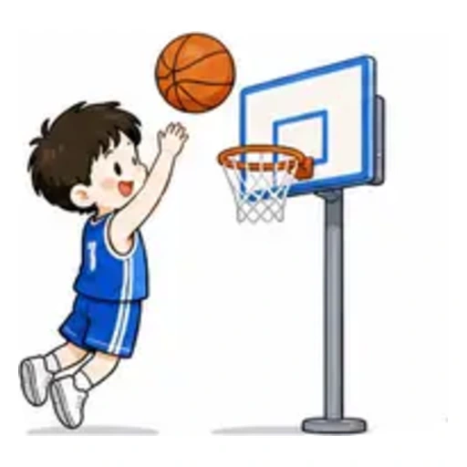 play basketball illustration