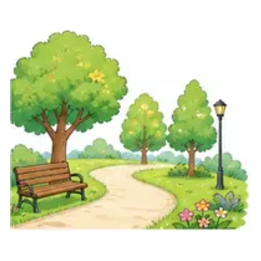 park illustration