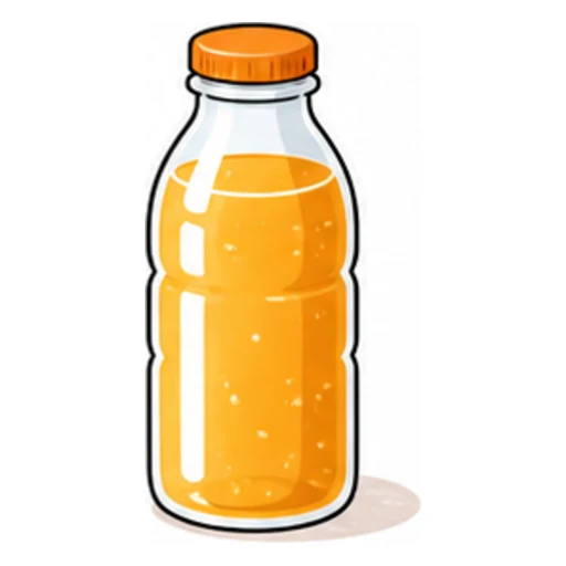 a bottle of juice illustration
