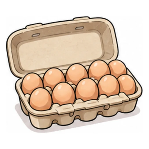 a box of eggs illustration