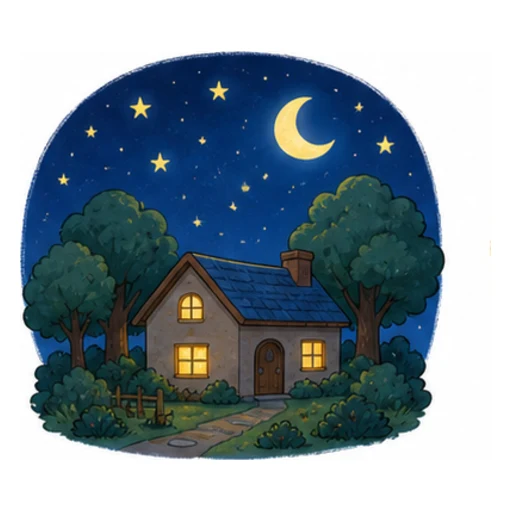 at night illustration