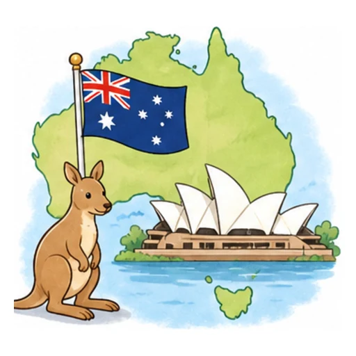 Australia illustration