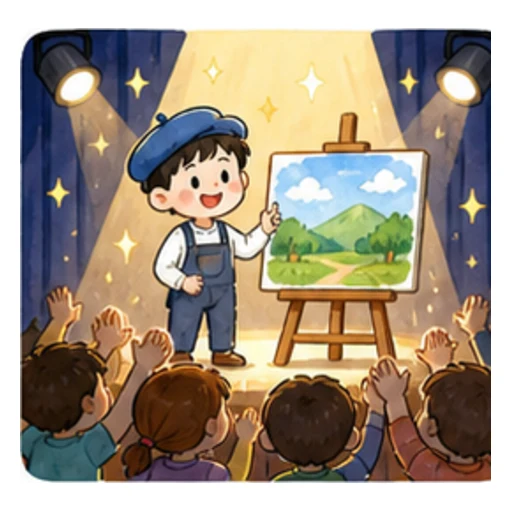 be famous for illustration