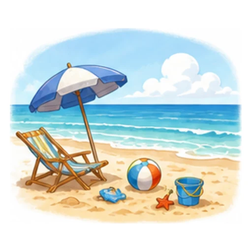 beach illustration
