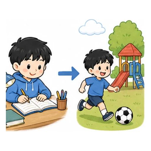 behind illustration