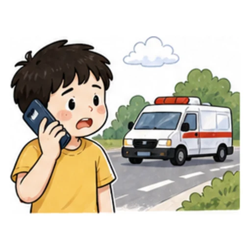 call an ambulance illustration