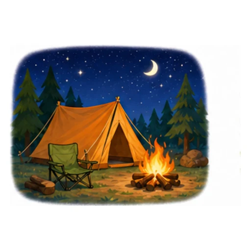camp illustration