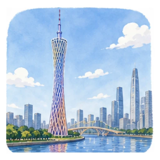 Canton Tower illustration
