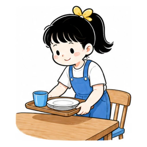 clear the table illustration
