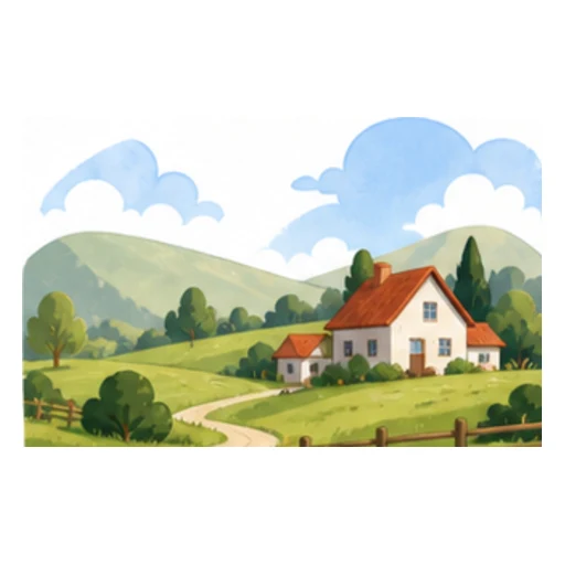 countryside illustration