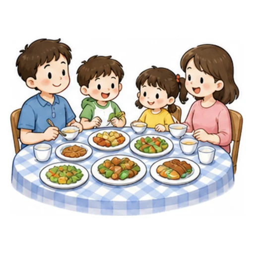 dinner illustration