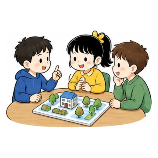 discuss illustration