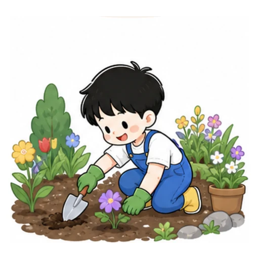 do gardening illustration