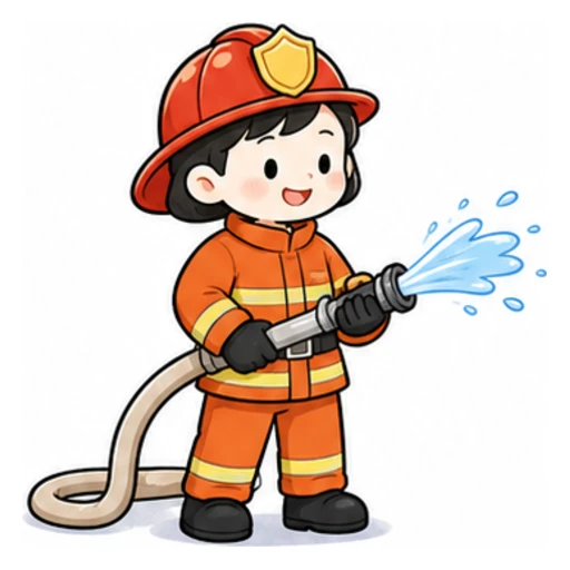 firefighter illustration