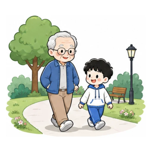 go for a walk illustration
