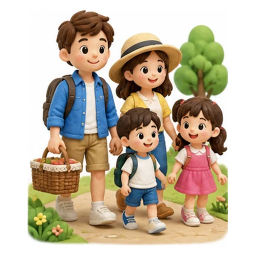 go on a picnic illustration