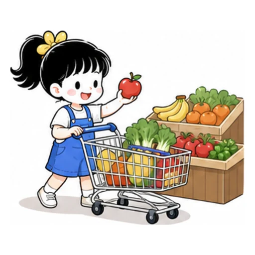 go shopping illustration