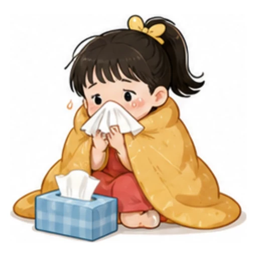 had a cold illustration