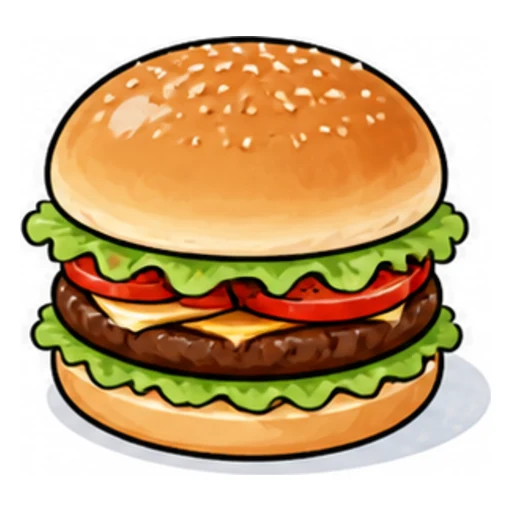 hamburger illustration